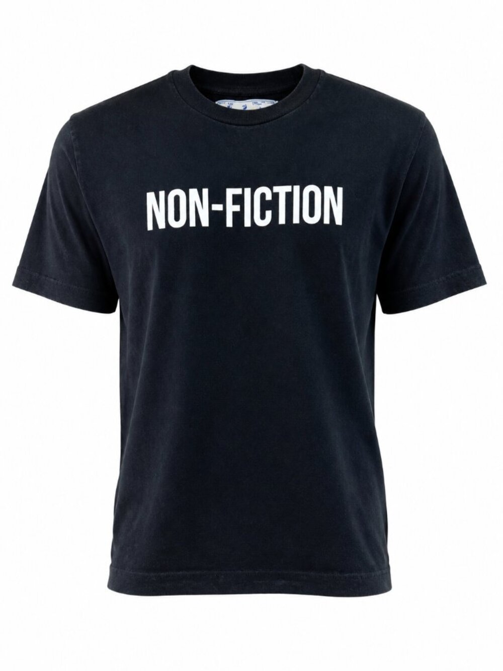 Off White Black Short Sleeve T-Shirt Mens Size Small Non-Fiction